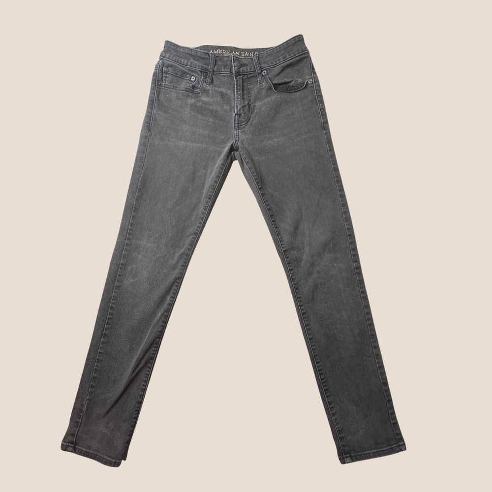 American Eagle Jeans Mens 29x30 Skinny Black Ne(x)t Level Flex Stretch EXCELLENT
